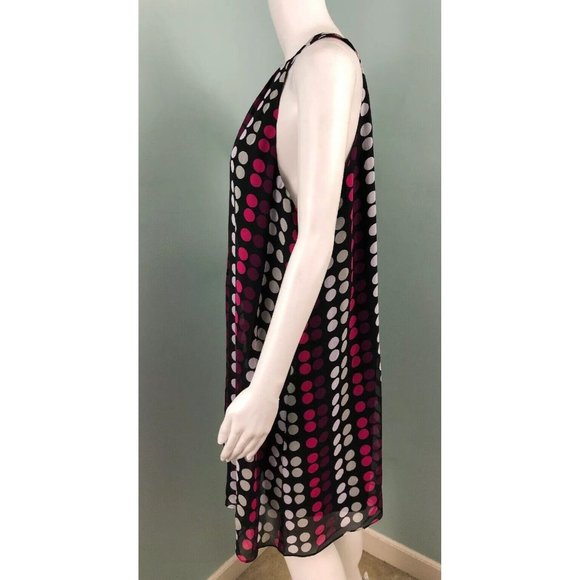NWT Womens CeCe by Cynthia Steffe Black Dot Steam Halter Shift Dress Sz 14 - Picture 7 of 10
